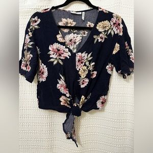 XS- floral crop top